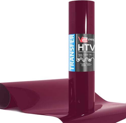 V2 Pro Heat Transfer Vinyl Film HTV Roll (Maroon 12 x 36)