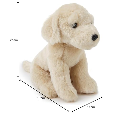 Zappi Co Labrador Plüschhund (25 cm) - Freundlicher, Kuscheliger Hund, Umweltfreundlich, Ideal für Junge Hundefans, Recycelt