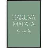 MJ-GRAPHICS® Poster und Kunstdruck Hakuna Matata 