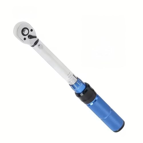 1 llave dinamométrica ajustable con cabezales de transmisión cuadrados de 1/4, manual/par (rango de 5-25 N.m), mano resistente, 72 dientes, precisión para el mantenimiento de la bicicleta