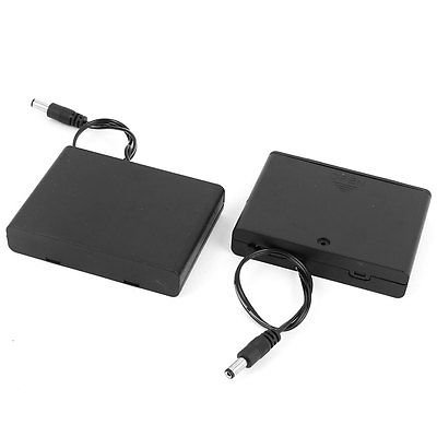 Wiring Connecting Terminals - ON/Off Switch for DIY Batteries Holder Box w Cover for 6 x 1.5V AA Battery