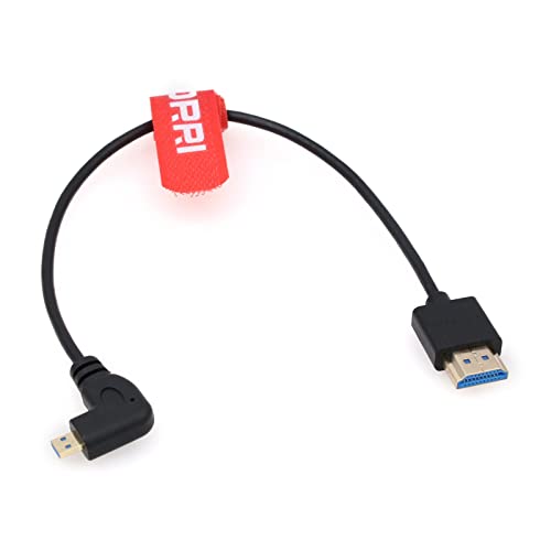 High Speed 8K Right Angle Micro HDMI to HDMI 2.1 Cable for Sony F55 a7S A7S3 A74 BMPCC4k Crane3s Camera to Atomos Ninja V