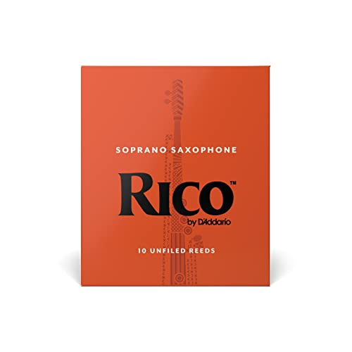 Image of Rico Organic Soprano Saxophone Reeds, Strength 4.0, Pack of 10