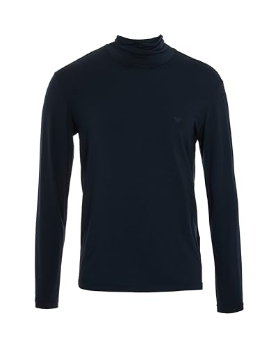 Emporio Armani Pull Tech Laine COL ROTUE Homme Bleu M, Bleu Armani, M