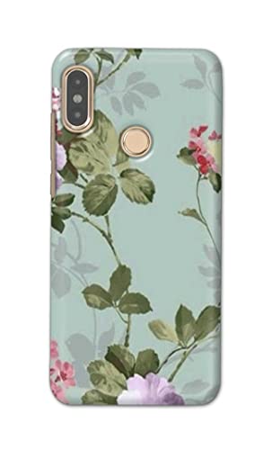 Image of Printed Hard Back Cover Case for Mi Redmi Note 5 Pro Back Cover (Floral Painting) -702