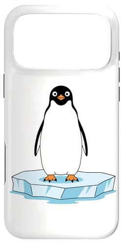 ペンギンの漫画の氷のプラットフォーム スマホケース iPhone 17 Pro Max 用