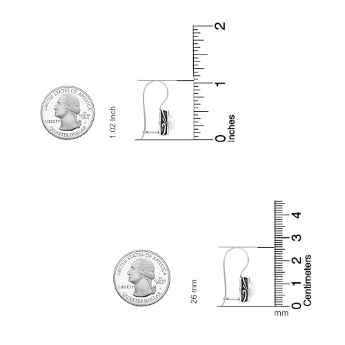 LeCalla 925 Sterling Silver Hammered Earrings for Women | Classic Handmade Textured Hammered Drop Dangle Earring Jewelry Gifts for Birthday Wedding Christmas 5