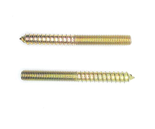 Image of Hanger Bolt M10x100 Double Headed Bolt Self-Tapping Screw for Furniture 15Pcs