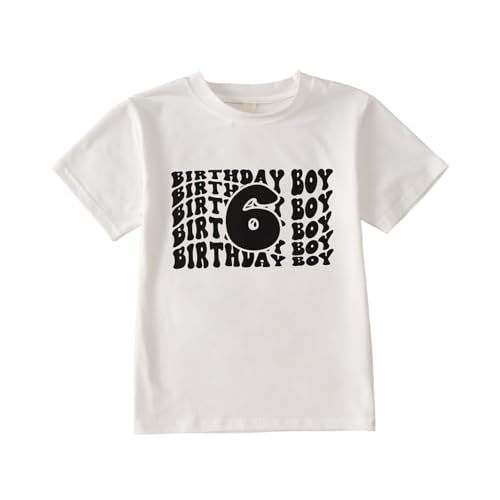 CM C&M WODRO Birthday Boy Shirt Toddler Outfit 2 3 4 5 6 Year Old Birthday Party T-Shirt 2nd 3rd 4th 5th 6th Birthday Gift