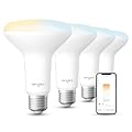Sengled Dual Mode Smart Light Bulbs, Remote & App Control Led Light Bulbs,Tunable White BR30 Led Bulb 2700K-6500K 65W, Group Control, Timer, Sunrise & Sunset 4 Pack?No Remote