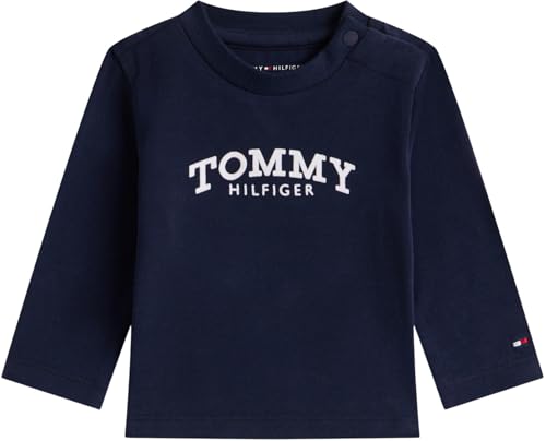 Tommy Hilfiger Newborn MONOTYPE Logo tee L/S KN0KN02147 Blue (Dark Night Navy) 24 Month