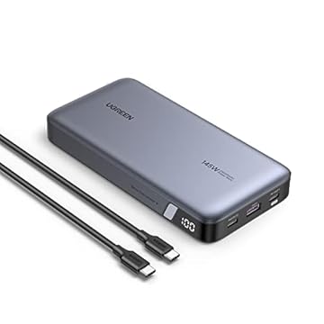 UGREEN Carregador portátil Power Bank 25000mAh de 145 W, display digital Nexode USB C 3 portas PD3.0, para MacBook Pro/Air, Dell XPS, iPhone 15/14/13, Galaxy S24, Steam Deck, AirPods e muito