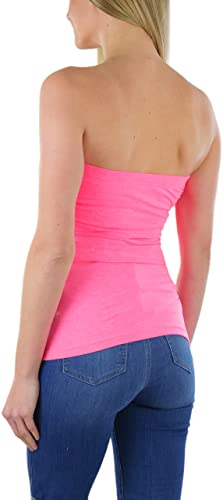 Image of ToBeInStyle Women's Cotton-Spandex Blend Stretchy Tube Top