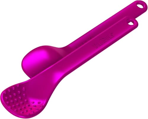 TalkTools Magenta Spoons Bumpy | Silicone Self-Feeding Utensils Set for Kid and Toddler | Encourages Lip Closure | Oral Awareness | Normalize Food Texture Acceptance (Bumpy, 6 Pack)2
