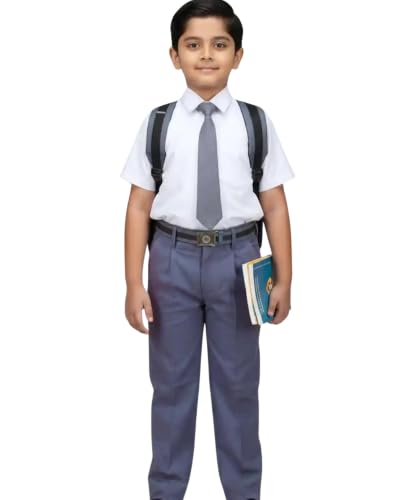Image of School Uniform Trousers for Boys and Girls - Formal Ready-to-Wear Pants for Students & Kids | Dress Pants| Stitched School Bottom Wear