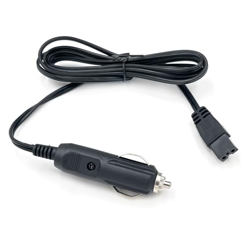 Image of 12V DC Car Cooler Power Cable,2 Pin Lead Car Cooler Box Mini Fridge Replacement Portable Extension Cord for Igloo,Wagan,Juggernog Cooler,Car Travel 3M