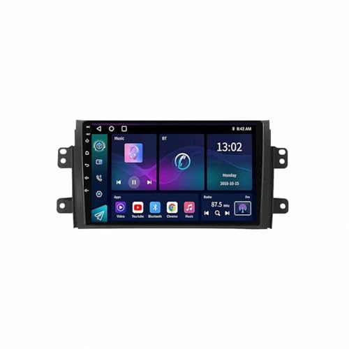 Radio coche Bluetooth Carplay para Suzuki SX4 2006-2012, pantalla táctil 2G+32G y cámara trasera