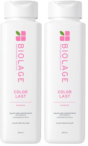 Image of Biolage Colorlast Shampoo for Colored Hair with Soyabean Oil and Stearic Acid for Color Protection and Maintaining Color Vibrancy for Professional Hair Care Paraben Free Treatment (Pack of 2)