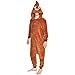 Angelina Unisex Plush One-Piece Novelty Pajama, 811_SHI_LXL
