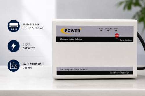 Image of Power Plus 4 KVA TMD AC Voltage Stabilizer for Inverter AC up to 1.5 Ton, 170-270V TMD