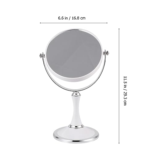 Espejo de Maquillaje Portátil Doble Cara Baluue Blanco miniatura 6