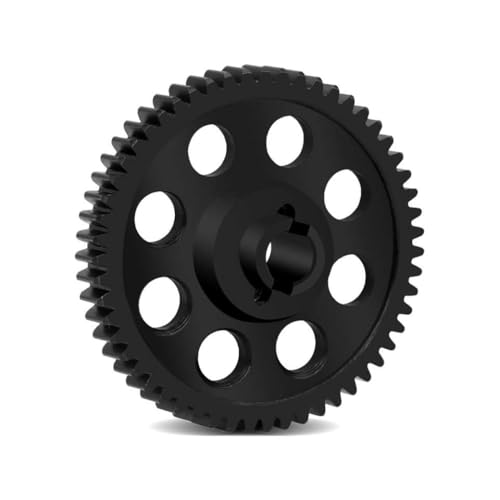 55T硬化スチールディフスパーギアT 2.0アップグレードパーツ1 18スケールRC車のブラシとブラシレスモーターの交換用ギアと互換性