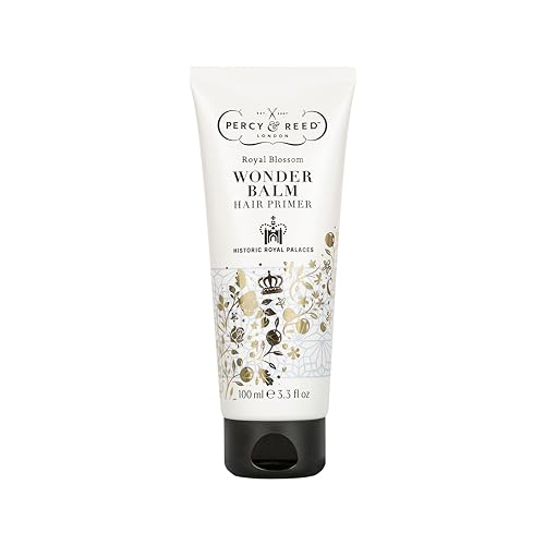 Percy & Reed Royal Blossom Wonder Balm Hair Primer - Up to 72-Hour Frizz Shield, Provides Control & Shine, Long-Lasting Results, Suitable for All Hair Types.Sulphate-Free, Vegan-Friendly - 100ml