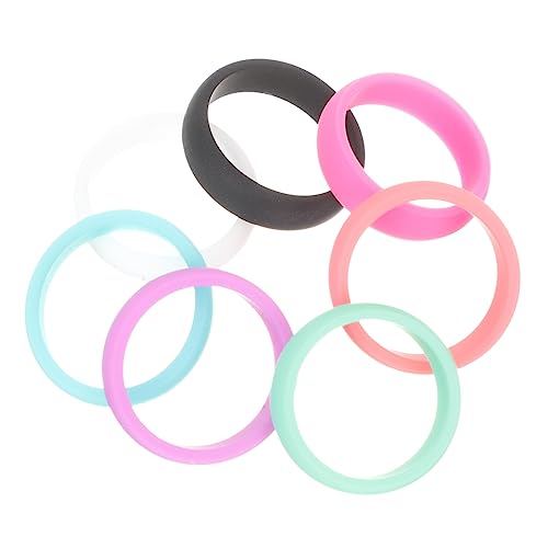 Yardwe 14 piezas anillas de silicona ergonómicas para mujer miniatura 1