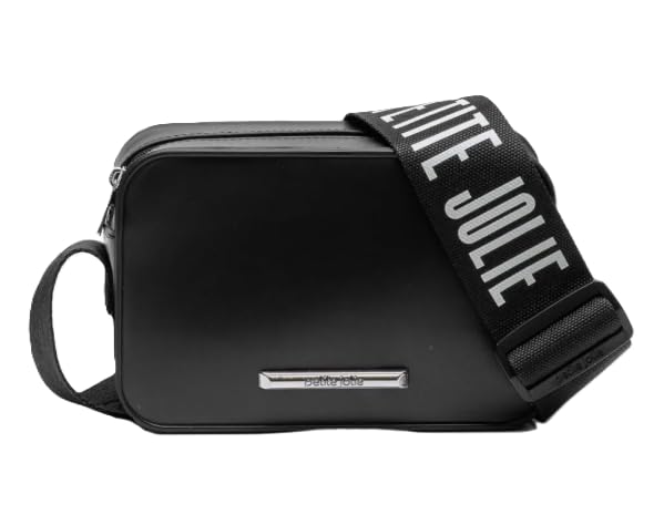 Bolsa Petite Jolie Pop Matte Preta Ombro PJ11295 Transversal - Nova