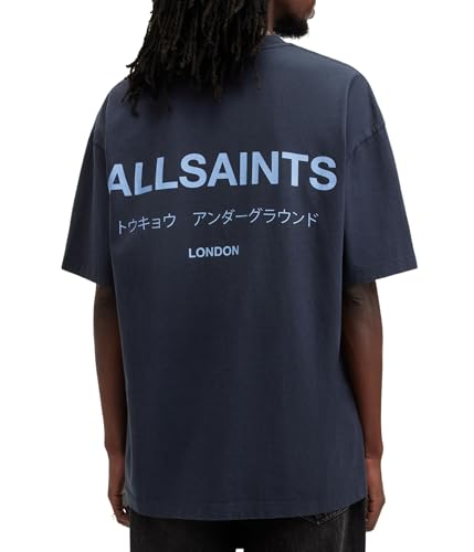 Image of AllSaints Men's Underground Oversized Short Sleeve Crew Neck Shirt
