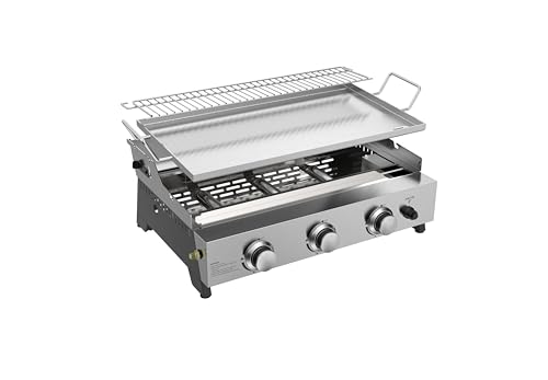METRO PROFESSIONAL Barbecue a Gas Tornada con 3 Bruciatori, Piastra
