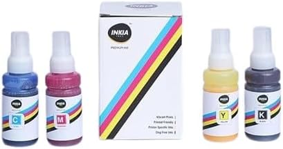 Sublimation Ink Pack CMYK Cyan Magenta Yellow Black 70g for Heat Transfer Printing on Mugs T Shirts Mobile Cases Compatible with L130 L360 L565 L210 L405 L550 L605 L800 L1800 Printers (1)