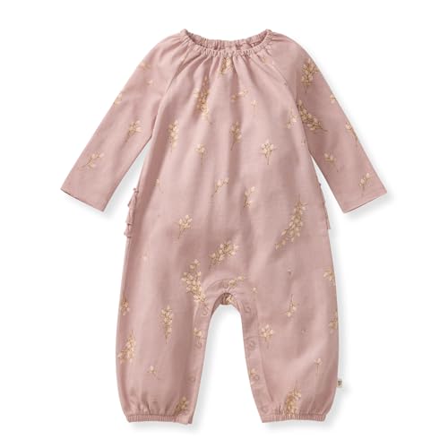 Image of Burt's Bees Baby Baby Girls' Jumpsuit - 100% Organic Cotton, One-piece Coverall Outfit