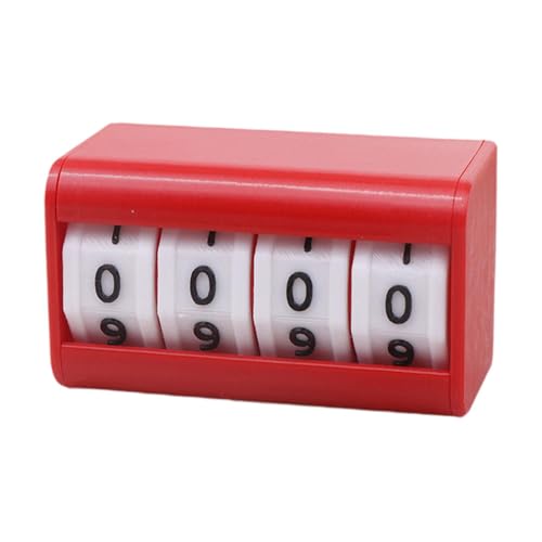 Contador Deportivo 4 Dígitos Portátil Rojo miniatura 1