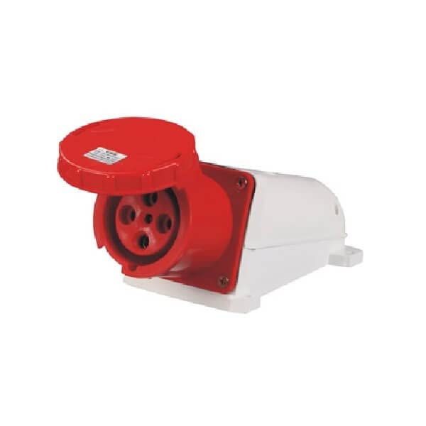 Toma de corriente industrial de panel 380V-415V IP67 para cajas de distribución trifásicas