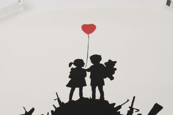 Amazon.co.jp: WCP Banksy バンクシー KIDS ON GUNS リプロダクション