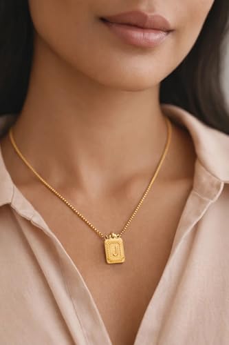 Image of Rubans Demi Fine Stainless Steel Alphabet Pendant CZ Gift for Women & Girls