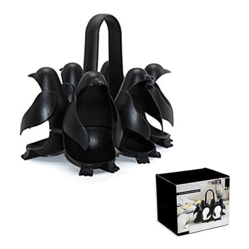 La Mejor Selección de Hervidores para huevos - 5 favoritos. 46 LUCKDANO Soporte y Hervidor de Huevos en Forma Pingüino para 6 - Estante Almacenamiento Cocinador Reutilizable, Material ABS Seguro Alimentos, Resistente al Calor, Ideal Cocina...