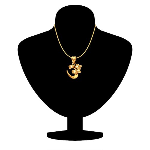 Exa Collection Om Plated God Pendant with Chain