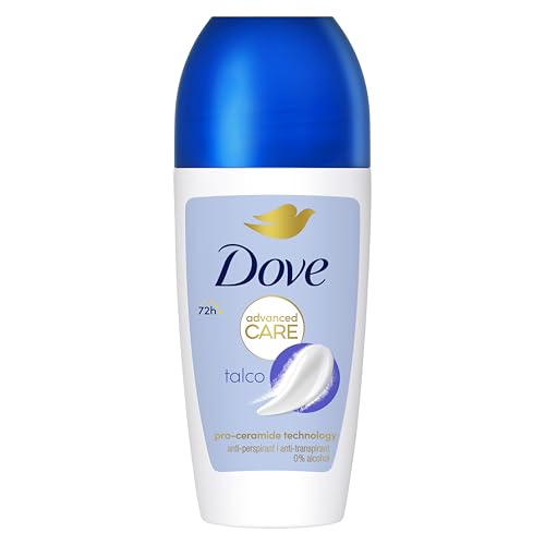 Dove, Desodorante Roll On Advanced Care Talk, desodorante antitranspirante, fórmula suave con triple acción hidratante, protección hasta 48 horas, desodorante para hombre y mujer, 6 unidades de 50 ml