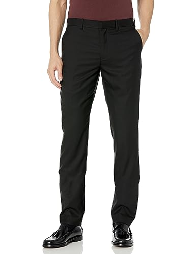 Isaac Mizrahi Men's Slim Fit Solid Textured Pant