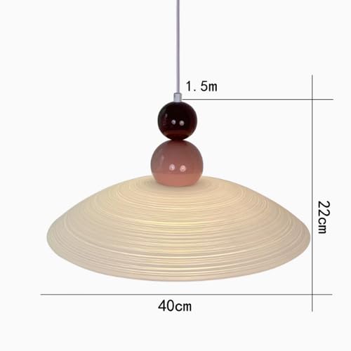 Luminaire de Plafond Moderne E27 avec Dôme Verre Suspendu - 2