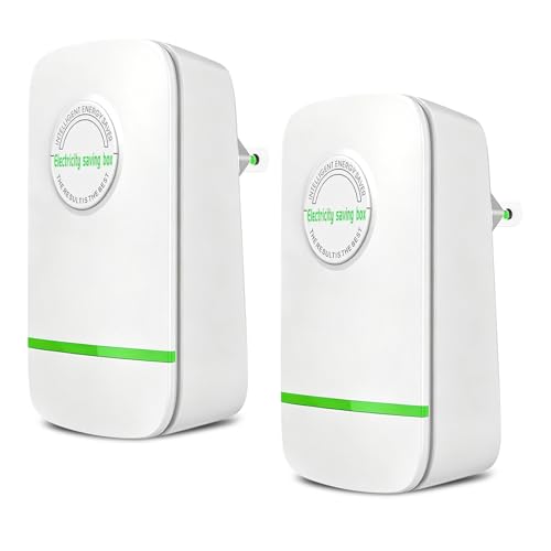 2pc Electricity Saving Box Energy Saving Device Smart Save Plug Power Saver Voltage Optimization...