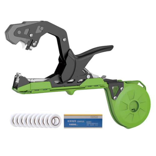 誘引結束機 誘引テープ 園芸 植物枝 結束機 手結束ツール 荷締機 農園 家庭菜園 果樹用 片手 固縛 植物テープ結束機 園芸用品 軽量 簡単 キュウリ トマト タイダウン ブドウ タイダウン 工具