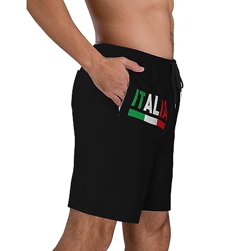 Italia Italy Italian Flag Mens Swim Trunks Quick Dry Swim Shorts Swimwear Bathing Suits with Pockets2