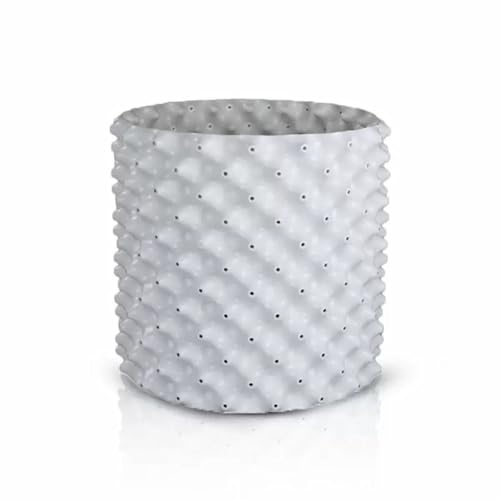 ALLTOP TURF Air Pruning Plastic Root Control Containers/pots Nursery pots for Plants (White 50cm Tray 1 Set)