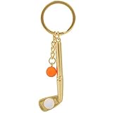 Schlüsselanhänger ist ein Golfball- und Golfschläger-Schlüsselanhänger aus hochwertigem Zink.