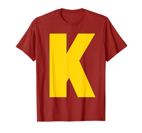 Letter K Chipmunk Group Matching Halloween Costume Initials T-Shirt