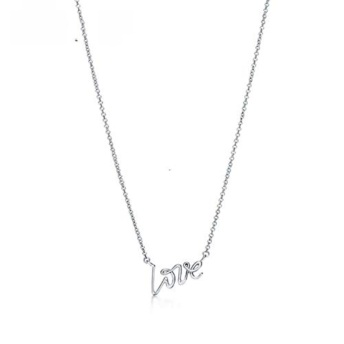 Collier en argent Sterling 925 amour : le cadeau d'une élégance attrayante pour elle