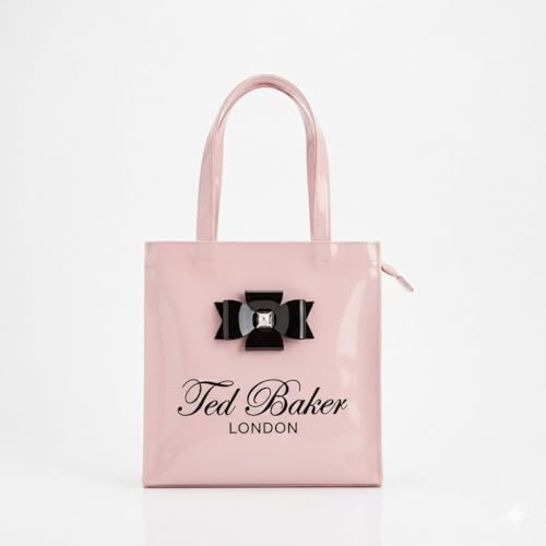 Image of SEA MOUNT Ted Baker London Multipurpose Tote Bag with Signature Bow Detail Spacious Travel Carryall, Everyday Shopping Organiser, Durable Shoulder Handbag for Work, Office, Travel & Daily Essentials